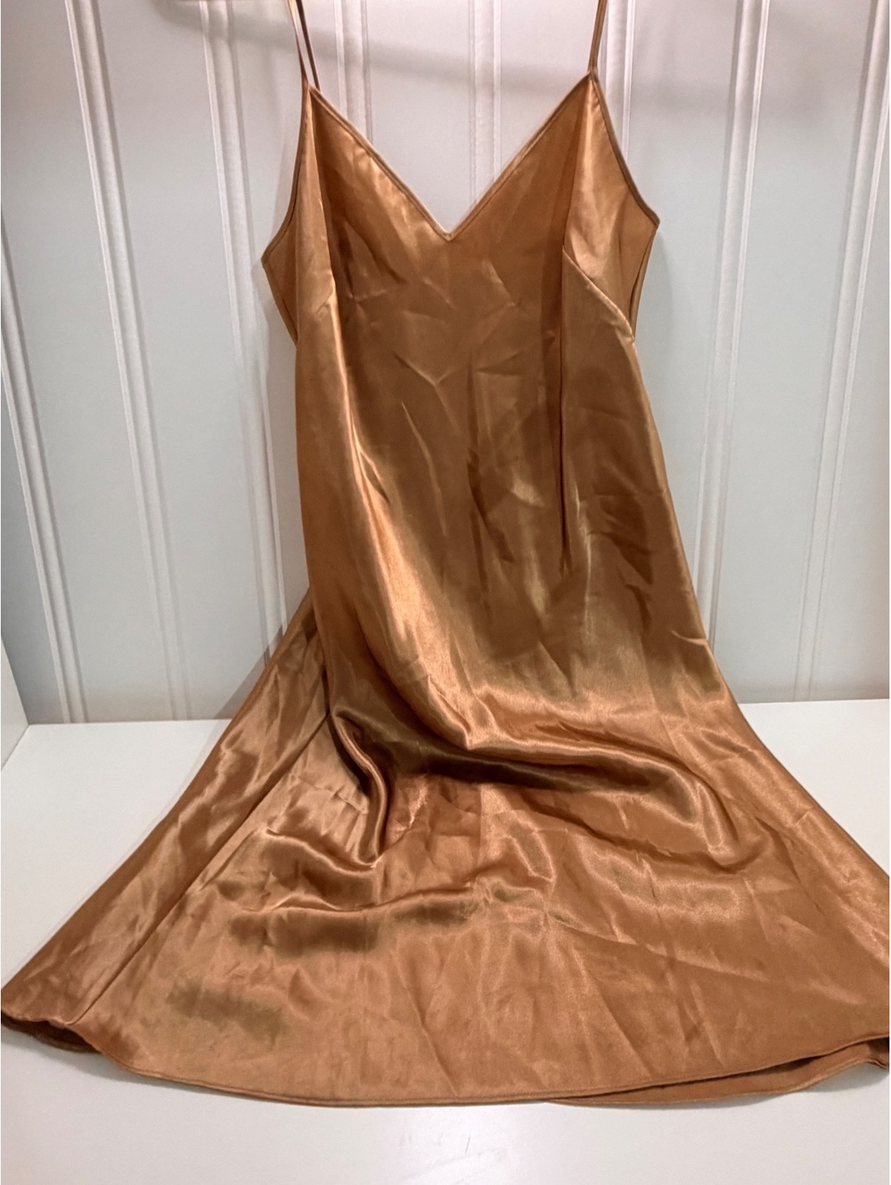 Vintage 100% Silk Gold Slip